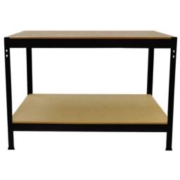 Monstershop 3 x 90cm T-Rax Black Metal Racking Units & Workbench - Size: 3 x 90 cm - thumbnail 5