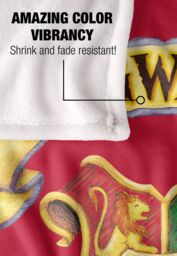 Harry Potter Rendered Hogwarts Crest Officially Licensed Silky Touch Super Soft Throw Blanket 152x127 cm in White - thumbnail 4