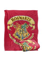 Harry Potter Rendered Hogwarts Crest Officially Licensed Silky Touch Super Soft Throw Blanket 152x127 cm in White - thumbnail 2