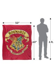 Harry Potter Rendered Hogwarts Crest Officially Licensed Silky Touch Super Soft Throw Blanket 152x127 cm in White - thumbnail 5