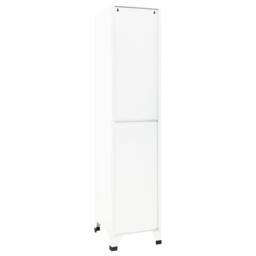 Berkfield Home Locker Cabinet White 38x45x180 cm Steel - Size: 38 x 45 x 180 cm - thumbnail 5