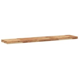 Berkfield Home Floating Shelves 2 pcs 160x30x4 cm Oil Finished Solid Wood Acacia in Brown - Size: 160 x 30 x 4 cm - thumbnail 3