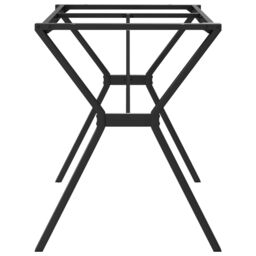Berkfield Home Dining Table Legs Y-Frame 140x60x73 cm Steel in Black - Size: 140 x 60 x 73 cm - thumbnail 5