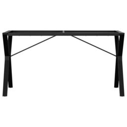 Berkfield Home Dining Table Legs Y-Frame 140x60x73 cm Steel in Black - Size: 140 x 60 x 73 cm - thumbnail 4