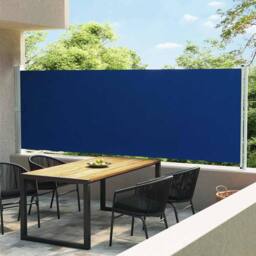 Berkfield Home Patio Retractable Side Awning 600x160 cm Blue - thumbnail 2