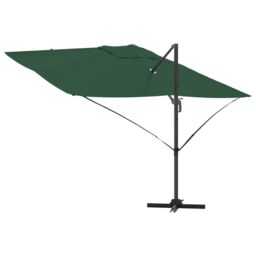 Berkfield Home Green Cantilever Umbrella Green Polyester fabric & metal frame - thumbnail 8