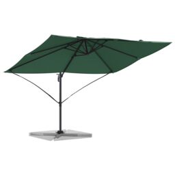 Berkfield Home Green Cantilever Umbrella Green Polyester fabric & metal frame - thumbnail 3