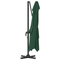 Berkfield Home Green Cantilever Umbrella Green Polyester fabric & metal frame - thumbnail 7