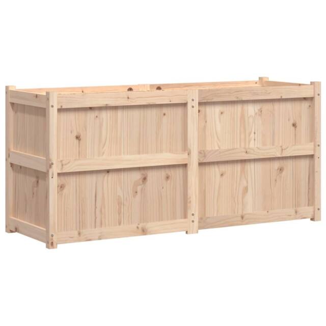 Berkfield Home Garden Planter 150x50x70 cm Solid Wood Pine in Light Tan - Size: 150 x 50 x 70 cm - image 1