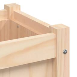 Berkfield Home Garden Planter 150x50x70 cm Solid Wood Pine in Light Tan - Size: 150 x 50 x 70 cm - thumbnail 9