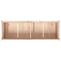 Berkfield Home Garden Planter 150x50x70 cm Solid Wood Pine in Light Tan - Size: 150 x 50 x 70 cm - thumbnail 8