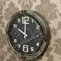 Minster Wall Clock - L8 x W40 x H40 cm - Silver in Grey - Size: 1 Pack - thumbnail 6