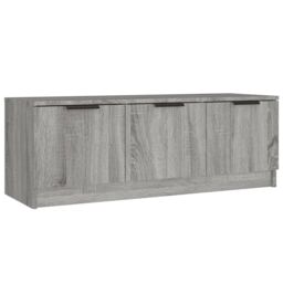 Berkfield Home TV Cabinet Grey Sonoma 102x35x36.5 cm Engineered Wood - thumbnail 2