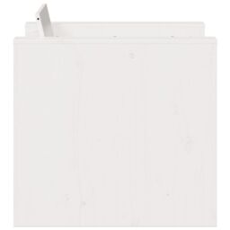 Berkfield Home Garden Sofa White 79x60x62 cm Solid Wood Pine - Size: 79 x 60 x 62 cm - thumbnail 5