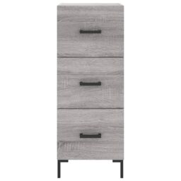 Berkfield Home Highboard Grey Sonoma 34.5x34x180 cm Engineered Wood - thumbnail 6