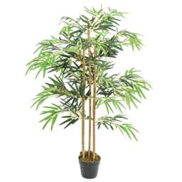 Berkfield Home Realistic Artificial Bamboo Tree 730 Leaves 120 cm Green - thumbnail 2