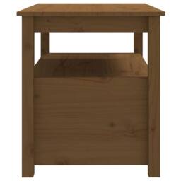 Berkfield Home Coffee Table Honey Brown 71x49x55 cm Solid Wood Pine - Size: 71 x 49 x 55 cm - thumbnail 9