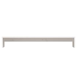 Berkfield Home Monitor Stand White 100x27x15 cm Solid Wood Pine - Size: 100 x 27 x 15 cm - thumbnail 5
