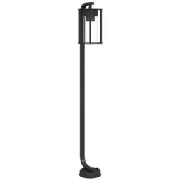 Berkfield Home Outdoor Floor Lamp Black 100 cm Stainless Steel - thumbnail 2