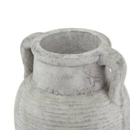Lemon Pavilion Furniture and Decor Athena Stone Amphora Pot - Ceramic - L23 x W23 x H27 cm - White in Grey - thumbnail 2