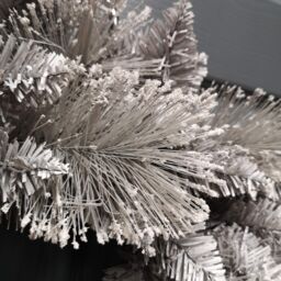 Samuel Alexander 50cm Premier Christmas Snow Fir Door Wreath in White - thumbnail 7