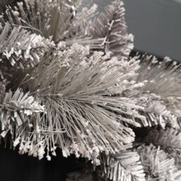 Samuel Alexander 50cm Premier Christmas Snow Fir Door Wreath in White - thumbnail 5