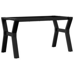 Berkfield Home Coffee Table Legs Y-Frame 80x40x43 cm Steel in Black - Size: 80 x 40 x 43 cm - thumbnail 6