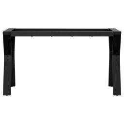 Berkfield Home Coffee Table Legs Y-Frame 80x40x43 cm Steel in Black - Size: 80 x 40 x 43 cm - thumbnail 4