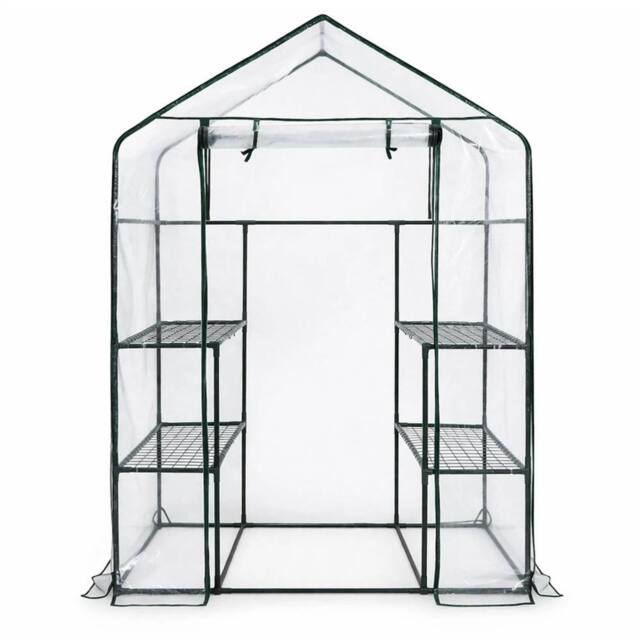 EONLION Mini Walk-in Garden Greenhouse in Green - Size: 100 cm - image 1