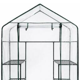 EONLION Mini Walk-in Garden Greenhouse in Green - Size: 100 cm - thumbnail 5