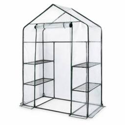 EONLION Mini Walk-in Garden Greenhouse in Green - Size: 100 cm - thumbnail 3