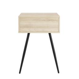 ERGOVEXA Bedside Sofa End Side Table 1 Drawer Storage Solid White Birch in Natural - thumbnail 2