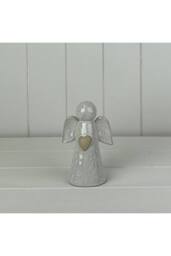 KDMD White Ceramic Angel Ornament - thumbnail 1