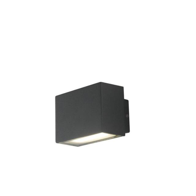 Netlighting Agera Outdoor Integrated LED Aluminum Wall Lamp Black Matt IP54 4000K