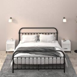 Berkfield Home Bedside Cabinets 2 pcs White 40x35x50 cm - Size: 40 x 35 x 50 cm - thumbnail 1