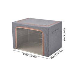 KORVIXA 22L Capacity Breathable Clothes Storage Bags in Grey - Size: 500mm - thumbnail 2