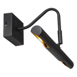 Lucide 'VINZ' Non Dimmable Stylish Mountable Indoor LED Picture Light 2xG9 in Black - thumbnail 5