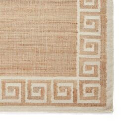 The Rug Shop UK Beige Border Modern Geometric Jute Easy To Clean Ivory Area Rug - Size: 160 cm x 230 cm - thumbnail 7