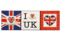 Orsina I Love UK Wall Art Home Wall Décor - thumbnail 1