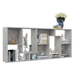 Berkfield Home Classic Book Cabinet Concrete Grey 67x24x161 cm Engineered Wood - Size: 67 x 24 x 161 cm - thumbnail 5