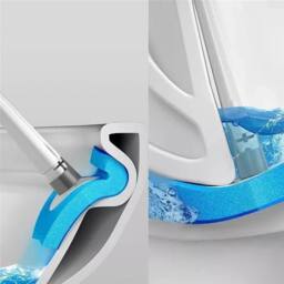 EONLION 16 pcs Disposable Toilet Brush & Holder in White - thumbnail 4
