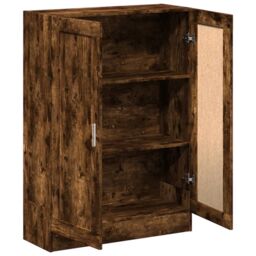 Berkfield Home Book Cabinet Smoked Oak 82.5x30.5x115 cm Engineered Wood in Brown - thumbnail 5