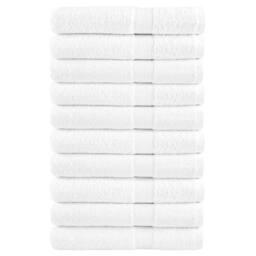 Berkfield Home Premium Sauna Towels SOLUND 10pcs White 80x200cm 600gsm - thumbnail 2