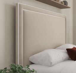 DS Living Verona Pipping Upholstered Bistra Beige Bed - Size: Double - thumbnail 3