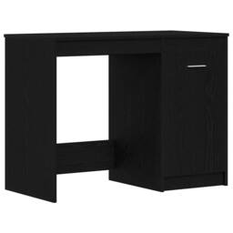 Berkfield Home Modern Desk Black Oak 100x50x76 cm Engineered wood - Size: 100 x 50 x 76 cm - thumbnail 3