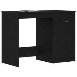 Berkfield Home Modern Desk Black Oak 100x50x76 cm Engineered wood - Size: 100 x 50 x 76 cm - thumbnail 1