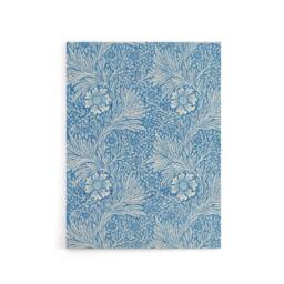 "Artery8 Marigold Flower Blue Pattern Canvas Wall Art Print William Morris - Size: W18"" x H24""" - thumbnail 1