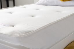 FurnitureboxUK Azure Modern White Solid Pine King Bed + Windsor Mattress in Grey - Size: Double - thumbnail 4