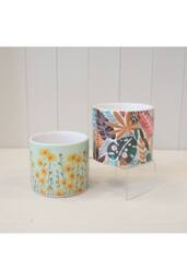 KDMD Yellow & Multicolour Daisy Field Pot - thumbnail 3
