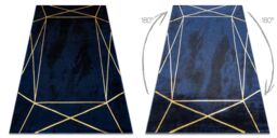 RugsX Emerald Rug in Blue - Size: 140 cm x 190 cm - thumbnail 2